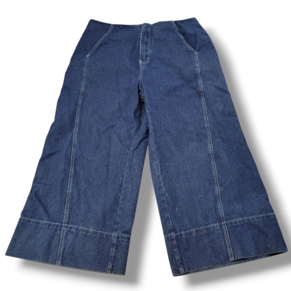 Cider Jeans Size 1XL W36"x26.5" Cider Wide Leg Jeans Baggy Jeans Missing Button